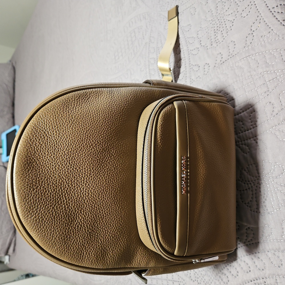 Michael Kors Tan Leather Backpack